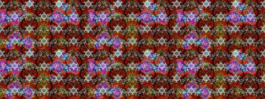 Sevimli çiçek raster deseni. Kahverengi renkli çiçekler. Sketch Colour Spring Theme eskiz kalıbı. Düz Çiçek Elementleri Tasarımı.