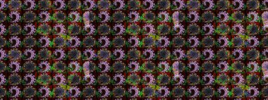 Siyah renkli çiçek desenli eskiz. Suluboya tarzında siyah renkte çiçekler.