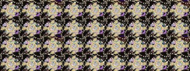 Tomurcukları çiçek olan sevimli bir çiçek deseni. Raster illüstrasyonu. Raster. Kumaş, tekstil, duvar kağıdı baskısı için. Eski usul. Taslak arkaplan.