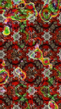 Raster illüstrasyonu. Kahverengi renklerde. Anti-stres için Raster soyut şablon sayfası.