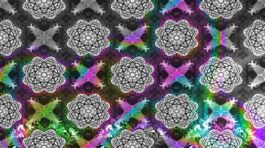 Küçük gri çiçekli oldukça eski bir besin torbası deseni. Millefleur 'lar. Tekstil, kumaş, kapaklar, duvar kağıtları, baskı, paket, koleksiyon defteri, örgü, dekupaj için çiçek arkaplanı..