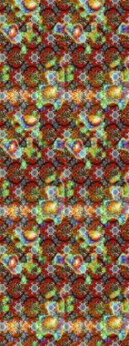 Kahverengi renklerde. Kahverengi renkte kahverengi papatya deseni. Raster illüstrasyonu.