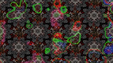 Raster illüstrasyonu. Çiçekli yumuşak bir eskiz şekli. Raster çiçekleri klasik tarzda çizilmiş. Nazikçe, bahar çiçekleri siyah renklerde.