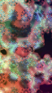 Hediye ambalaj kağıdı, tebrik kartları, posterler ve pankart tasarımı. Tarafsız renklerde çiçekler. Raster düz çiçek çizim deseni.