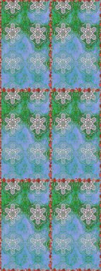 Mavi çiçekli bahar çiçekleri. Moda baskıları için zarif bir şablon. Küçük renkli çiçekler. Küçük çiçekte güzel bir desen. Motley illüstrasyonu.