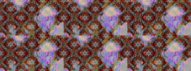 Raster düz çiçek çizim deseni. Hediye ambalaj kağıdı, tebrik kartları, posterler ve pankart tasarımı. Gri renkli çiçekler.