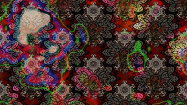 Küçük çiçekte güzel bir çiçek deseni var. Raster deseni. Çiçekli çiçek deseni, suluboya..