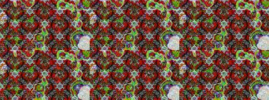 Karalama çiçekleri çizim kalıbı. Sanat, çiçeklere ilham veriyor ve arka planda bırakıyor. Kırmızı el çizilmiş desen. Raster deseni.