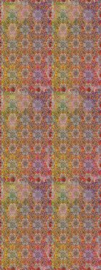 Poster veya kapak için arka plan. Davet ve kartpostal tasarımı için dekoratif çiçek elemanları. Yaprakları ile dikişsiz desen. Sevimli zarif çiçekler Raster illüstrasyon. Tekstil için şekil.