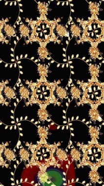 Siyah çiçekli eskiz deseni, suluboya çiçek deseni, sevimli çiçek, duvar kağıdı, kart ya da kumaş için fayanslı. Raster - stok.