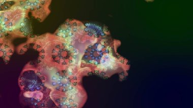 Raster Çiçek İllüstrasyonu 'nun şirin tekstili. Gri renkli etnik çiçeklerle zarif eskiz deseni.