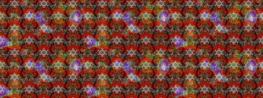 Çizim çiçek deseni duvar kâğıdı olarak kullanılabilir. Kahverengi renkli çiçekler. Raster illüstrasyonu.