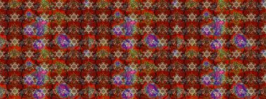 Kahverengi renkte çiçekli çiçek deseni. Suluboya tarzında kahverengi renkte çiçekler.