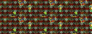 Raster düz çiçek çizim deseni. Hediye ambalaj kağıdı, tebrik kartları, posterler ve pankart tasarımı. Kırmızı renkte çiçekler.