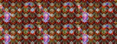 Raster çiçek desenleri çiziyor. Vadinin çiçekleri kahverengi renklerde.