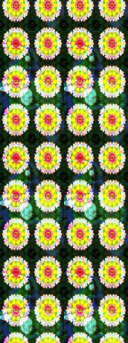 Sarı renkli çiçekler. Düz Çiçek Elementleri Tasarımı. Renkli Bahar Teması eskiz kalıbı. Çiçekle çizim deseni.