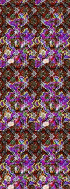 Raster illüstrasyonundaki çiçek desenli çizim. Suluboya tarzında gri renkte çiçekler.