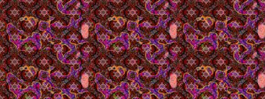 Yumuşak, bahar çiçekli arka plan. Çiçekli karalama şeklinde Raster çiçek deseni. Kahverengi renkte çiçekler.