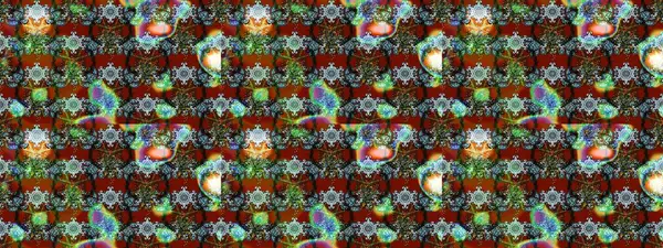 Desen, çizim, çiçek sınırı. Çiçek çelengi. Güzel, parlak, pürüzsüz kumaş, tuval. Kıvırcık, parlak örgü. Eski moda arka plan. Raster illüstrasyonu.