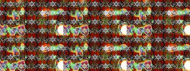 Çiçekli bahar çiçekleri. Küçük çiçekte güzel bir desen. Küçük renkli çiçekler. Moda baskıları için zarif bir şablon. Motley illüstrasyonu. Çizim.