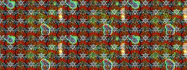 El çizimi çiçek çizimi deseni (fayans). Şirin çiçekli, desenli, kahverengi renkli bir eskiz deseni. Tekstil için suluboya çizim deseni.