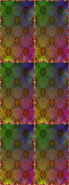 Raster - stok. Kusursuz bir arka plan modeli. Yapraklı çiçekler ve kahverengi renkli papatya çiçekleri..