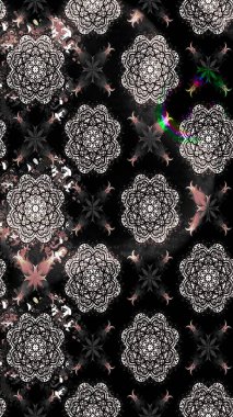 Moda baskıları için zarif bir şablon. Modern çiçek arkaplanı. Halk tarzı. Parlak renkli çiçekleri ve siyah yaprakları olan harika bir çiçek deseni..