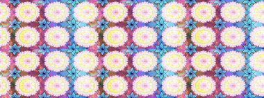 Tarafsız renklerde çiçekler. Çizim çiçek deseni duvar kâğıdı olarak kullanılabilir. Raster illüstrasyonu.