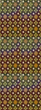 Raster illüstrasyonu. Kahverengi renklerde. Taslak dekoratif arka plan, çiçek mandala. Çiçek..