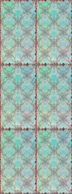 Renkli Bahar Temalı Kusursuz Arkaplan. Düz Çiçek Elementleri Tasarımı. Güzel kumaş deseni. Raster illüstrasyonu. Zentangle soyut çiçekleri. Çiçek tozu..