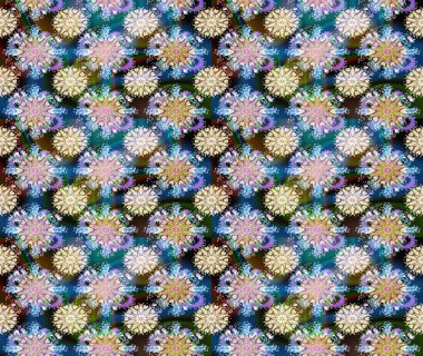 Çiçekli çiçek deseni, suluboya. Tarafsız renklerde çiçekler. Renkli Bahar Teması eskiz kalıbı. Düz Çiçek Elementleri Tasarım Raster illüstrasyonu.