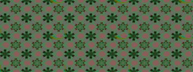 Yeşil renkli çiçekler. Raster düz çiçek çizim deseni. Tasarım hediye paketi, tebrik kartları, posterler ve afiş tasarımı.