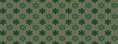 Yeşil renkli çiçekler. Raster düz çiçek çizim deseni. Tasarım hediye paketi, tebrik kartları, posterler ve afiş tasarımı.