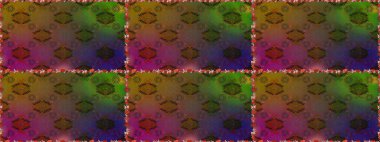 Renkli, pürüzsüz desen. Çiçek arkaplan. Çiçek duvar kâğıdı. Raster illüstrasyonu. Kahverengi ve yeşil renkli şirin tekstil.