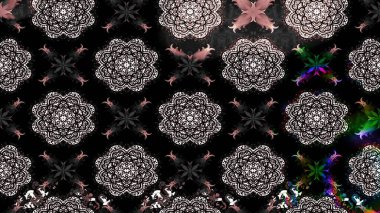 Ethnic Mandala ornament. Can be used for textile, greeting card, coloring book, phone case print. Indian floral paisley medallion pattern. Raster Henna tattoo style.