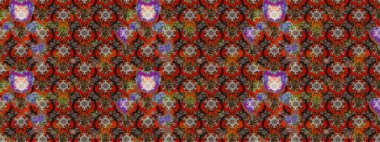 Kahverengi renkli etnik çiçeklerin olduğu zarif bir eskiz modeli. Raster Çiçek İllüstrasyon Şirin Tekstil.