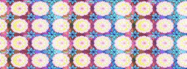 Tarafsız renklerde çiçekler. Çizim çiçek deseni duvar kâğıdı olarak kullanılabilir. Raster illüstrasyonu.