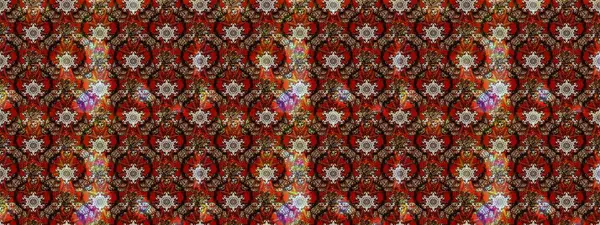 Çiçek deseni. Raster illüstrasyonu. Chichi 'nin kumaş kalıbını çiz. Renkli Bahar Teması eskiz kalıbı. Düz Çiçek Elementleri Tasarımı.