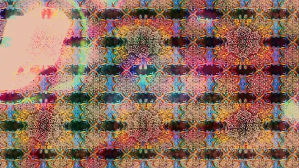 Renkli Bahar Teması eskiz kalıbı. Güzel kumaş deseni. Düz Çiçek Elementleri Tasarımı. Raster illüstrasyonunda çiçek deseni çizimi.