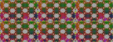 Raster illüstrasyonu. Çiçek ve yapraklı karalama şeklinde Raster çiçek deseni. Nazikçe, bahar çiçekleri kahverengi ve gri renklerde.