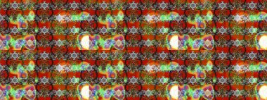 Küçük çiçekteki sevimli çiçek deseni. Kahverengi renkli çiçekler. Raster illüstrasyonu.