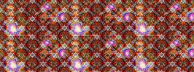 Çiçekler. Soyut etnik raster çizim kalıbı. Vadinin çiçekleri kahverengi renklerde.