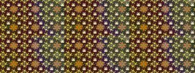 Raster illüstrasyonu. Kahverengi renklerde. Taslak dekoratif arka plan, çiçek mandala. Çiçek..