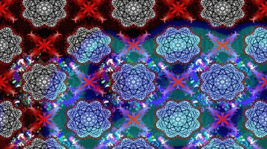 Çiçekli çiçek deseni, suluboya. Mavi renkli çiçekler. Renkli Bahar temalı eskiz modeli. Düz Çiçek Elementleri Tasarım Raster illüstrasyonu.