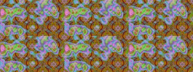 Küçük yeşil çiçeklerle oldukça eski bir besin torbası deseni. Tekstil, kumaş, kapaklar, duvar kağıtları, baskı, paket, koleksiyon defteri, örgü, dekupaj için çiçek arkaplanı..