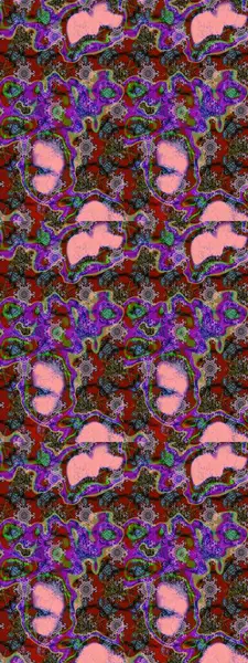 Raster Illustrasyon 'daki Çiçek Deseni' nin son moda çizimi. Düz Çiçek Elementleri Tasarımı. Kırmızı renkte çiçekler. Renkli Yaz Teması çizim şablonu.