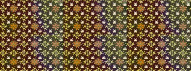 Raster illüstrasyonu. Kahverengi renklerde. Taslak dekoratif arka plan, çiçek mandala. Çiçek..