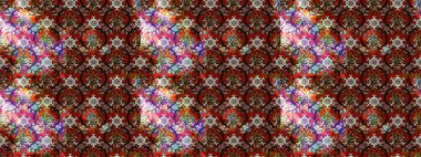 Kahverengi renkte güzel çiçekler, suluboya desenli, duvar kağıdı, kart ya da kumaş için fayanslı eskizler. Raster..