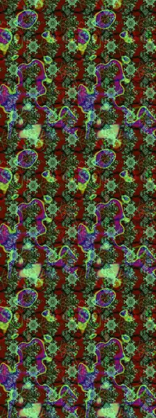 Suluboya çizimi. El çizimi. Çiçekli eskiz deseni. Yeşil renkte çiçekler.