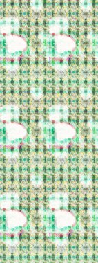 Şirin karalamalı çiçek desenli çizim. Çizim stili tarafsız ve yeşil renklerde. Raster illüstrasyonu. El yapımı çiçek ve bitki koleksiyonu. Raster illüstrasyonu.